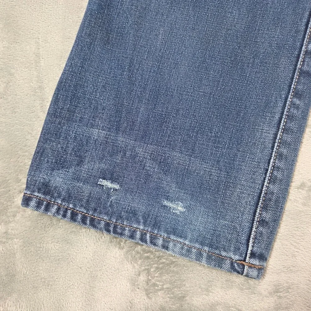 Polo Ralph Lauren Jeans Mens 32X30 Blue Vintage 67 Distressed Straight Leg Denim